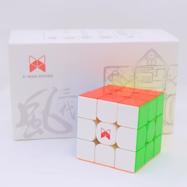 Bukefuno QY Toys Tornado V3 M 3x3 Magnetic Magic Cube Speed Magic Cube 3x3x3 Tornado Stickerless Magnetic Cube Puzzle (Standard)