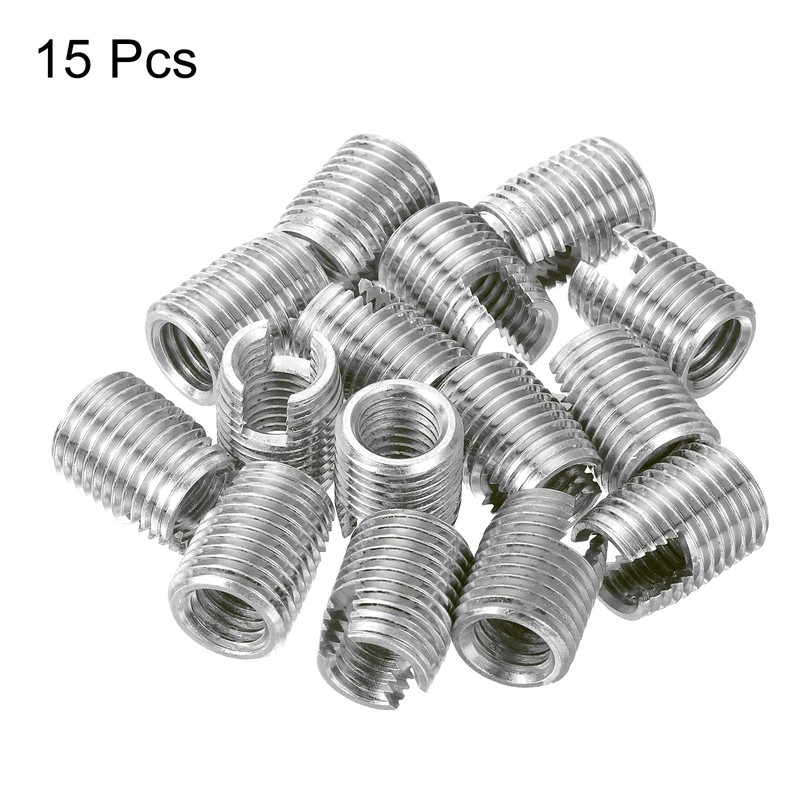 QUARKZMAN Self Tapping Thread Inserts, 5 Pieces Female Thread M10-1.5