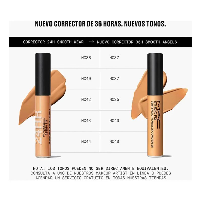 Corrector Líquido MAC Studio Fix 36HR Smooth Angles NC37 Mate