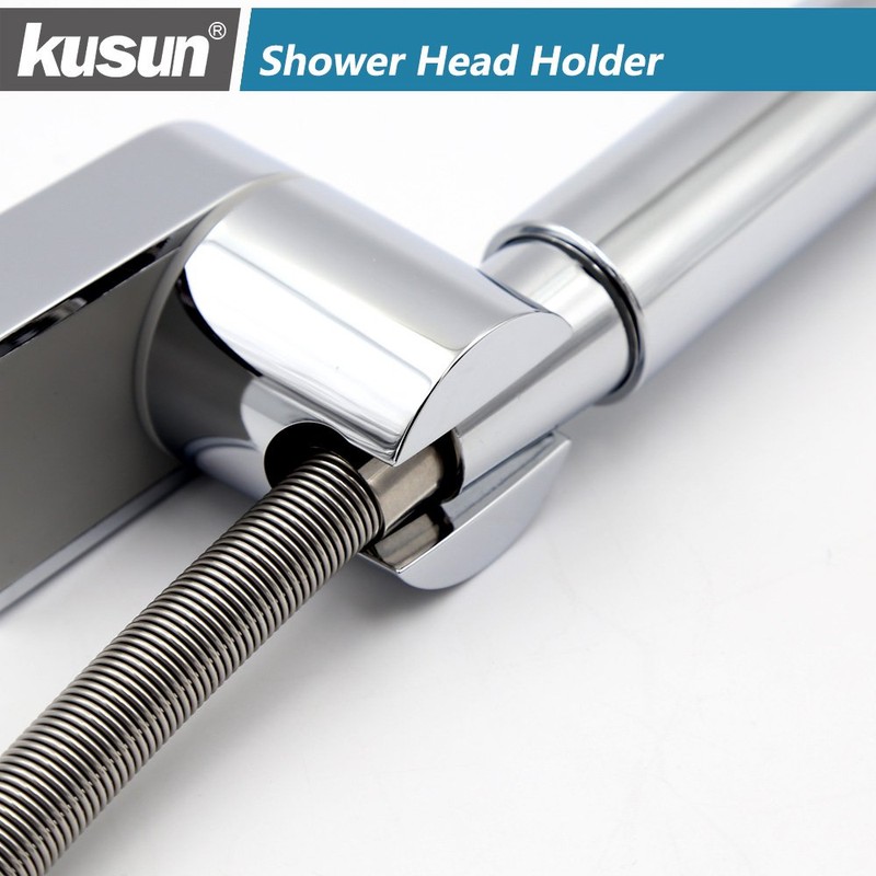 Kusun HSZJ002 Adjustable Shower Holder Wall Rail Shower Head Holder