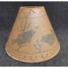Rustic Oiled Kraft Laced Fish Lamp Shade - 14"