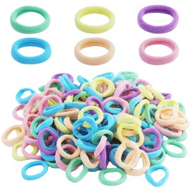 210 Stück Haargummi Mädchen, 3cm Klein Haargummi, Mini Nahtlose Haarbänder, Bunte Zopfgummis Pferdeschwanz Haarband Elastische Haar Gummiband für Weihnachten Geschenke Baby Kinder Mädchen