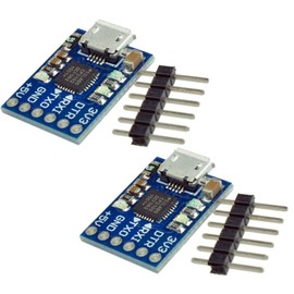 2pcs CJMCU CP2102 Micro USB to UART TTL Module 6Pin Serial Converter for Arduino | 2 Pieces CP2102 Micro USB to TTL UART Module 6-Pin Serial Converter STC Downloader for Arduino Replace FT232