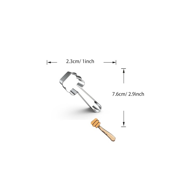 WJSYSHOP Honeycomb Stick Honey Dipper Stirrer Stick Cookie Cutter