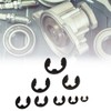 SeonFook 200 Sets Fixed Parts E Snap Rings Black Carbon