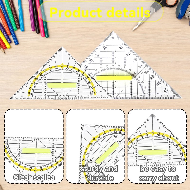 BinXiaoQin Set of 2 small set of geo triangles, flexible