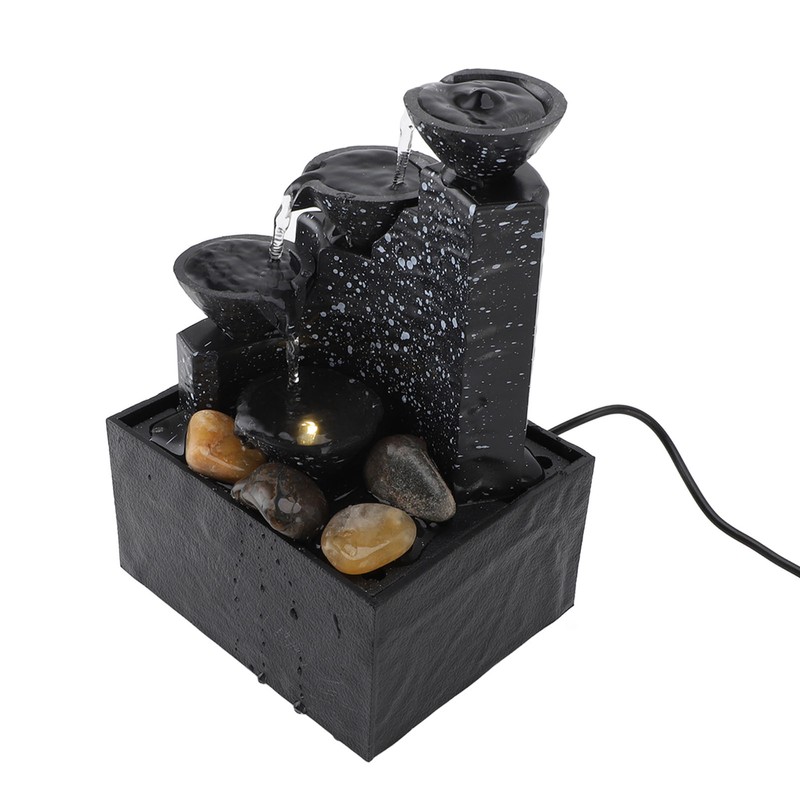 Tabletop Fountain Circulating Water Decorative USB Desk Waterfall Fountain with
