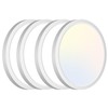 zemty 4Pack Ceiling Light Fixture Flush Mount, 6.5 Inch 12W