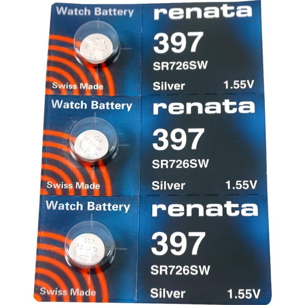 #397 Renata Watch Batteries 3Pcs