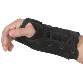 Bilt-Rite Mastex Health Lace-Up Right Hand Wrist Support, Black, Small