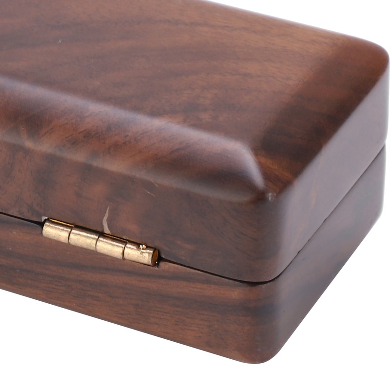 Solid Wood Mouthpiece Case Box Portable Storage for Sax Musical