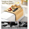 Kssiaz Couch Arm Tray, Bamboo Sofa Table for Couch, Sofa