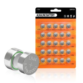 kunying AG13 LR44 Batteries (25-Pack) - Long-Lasting 1.5V LR44 Alkaline Battery for Watches, Toys, |AG13/A76/357/L1154F/SR44 Equivalent | Leak-Proof Design & Mercury-Free