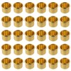 30pcs 1.06Inch Gold Candle Holders Candlestick Holders Cups Candle Drip