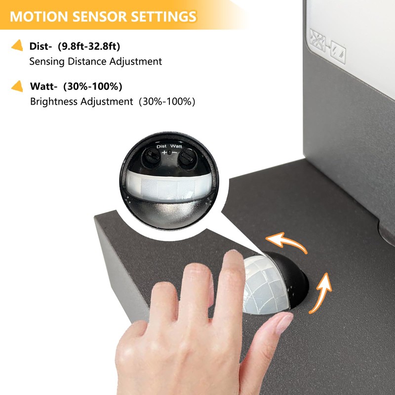 Lustrlach Outdoor Motion Sensor Wall Light for House LED Modern