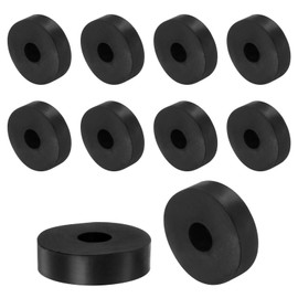QUARKZMAN Rubber Washers Rubber Spacers Rubber Rings 40 mm Outer Diameter x 12 mm Inner Diameter x 10 mm Height, Round Thick Rubber Discs Anti Vibration Spacers, Pack of 8