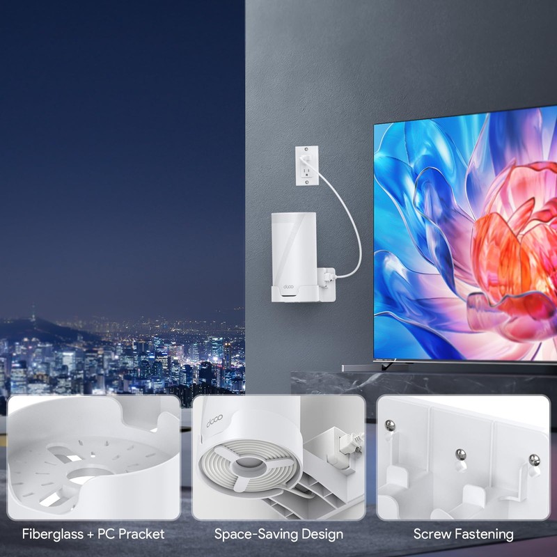 W&J 1983 Wall Mount for TP-Link Deco BE75/BE85/BE95/BE10000/BE22000/BE33000 Mesh WiFi
