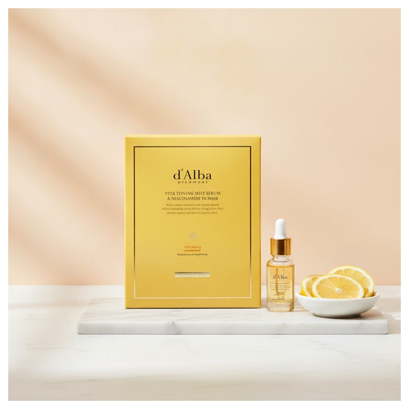 Dalva D'Alva Vita Toning Niacinamide 5% Mask Pack (4 sheets)