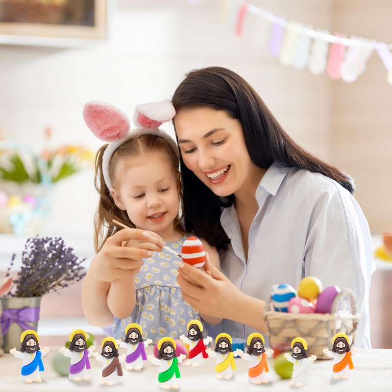 Yelakey 200 Pcs Little Tiny Jesus Mini Jesus Figurines in