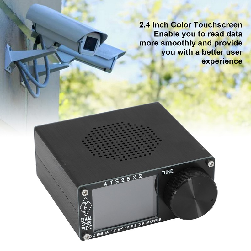 Radio Receiver 108MHz 153‑30000KHz 2.4 Inch Touchscreen Portable Handheld FM