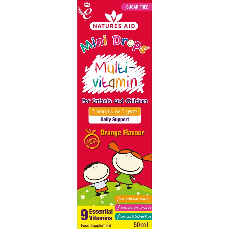 NATURES AID Multivitamin Drops For Children, 50 ML