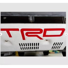 Advanced Trims VINYL: Matte RED Letters TRD Skid Plate Tacoma 16-23; 4Runner 19-20