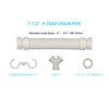 Mucol 1 1/2" or 1 1/4" Double Bowl Sink Drain,