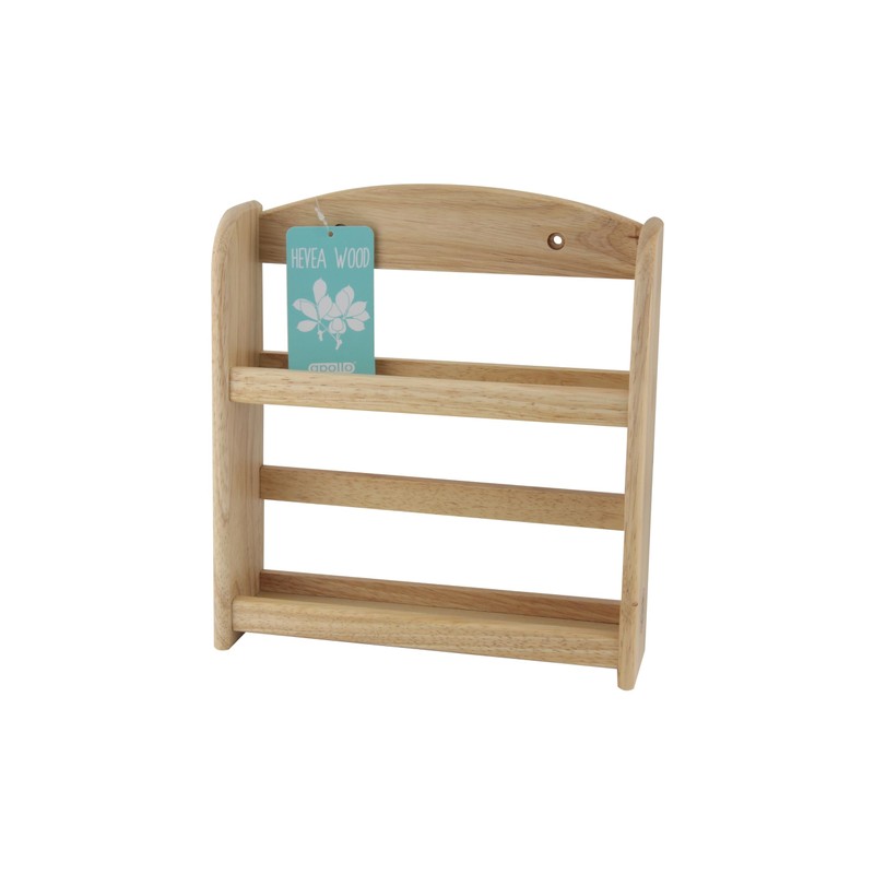 APOLLO 6328 2-Tier Spice Rack, Wood, Natural, 24.5x27x7