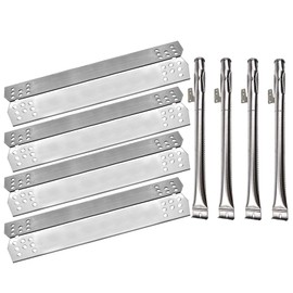 Hongso Grill Kit for Home Depot Nexgrill 720-0830H, 720-0830D Gas Grill Models,Stainless Steel Burners & Heat Plates Tent Shields Grill Parts Replacement (SPG3714-SBH03)
