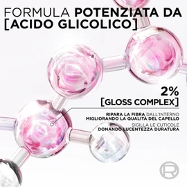 L'Oréal Paris Elvive Glycolic Gloss Conditioner 150ml + Shampoo 200ml + Leave-In Serum 150ml Set for Dull and Porous Hair Intense and Long-Lasting Shine - 3 Bottles