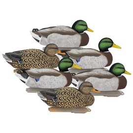 Higdon Outdoors Legacy Magnum Mallard Duck Decoys for Waterfowl Hunting | Durable Ultra Realistic Foam Filled Decoys | 2 Active & 2 Rester Drakes & 2 Rester Hens | Flocked Heads | 6pk