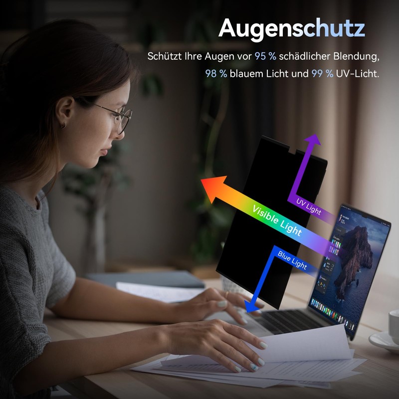 MagicSuction Privacy Filter Compatible with MacBook Pro 16 Inch (2021-2024,