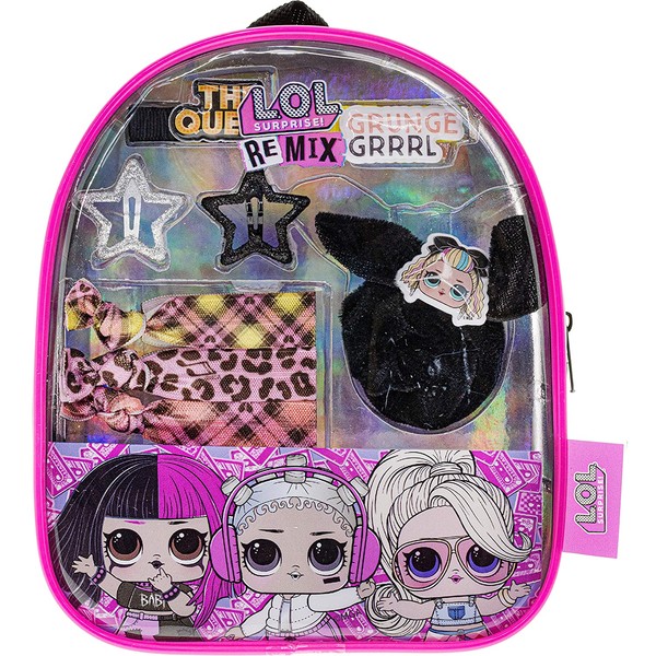 Townley Girl L.O.L Surprise! Remix Miniature Bag with Hair Accessories Set, 10 CT