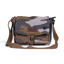 Gootium Vintage Canvas Messenger Bag Men’s Crossbody Bag, Camouflage