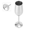 200ml Goblet Stainless Steel Champagne Glass Drinking Cup for Bar/Party/Banquet/PicnicGlossy
