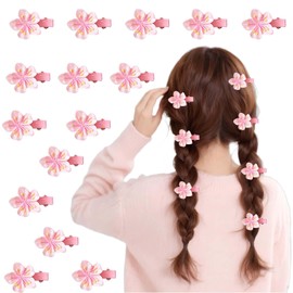 Xanthelle Blumen Haarklammer, 30 Mini Haarklammern in Blütenform für Damen, kleine Blumen Haarspangen für festliche Frisuren oder Alltagsstyling