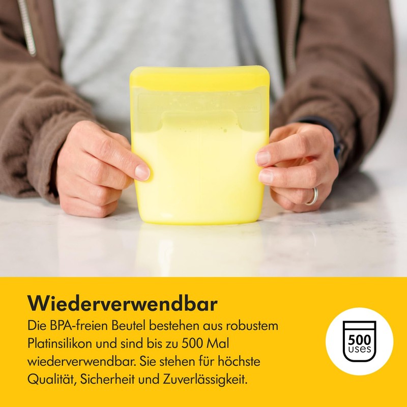 Medela Reusable Breast Milk Bags - Wide Mouth and Double