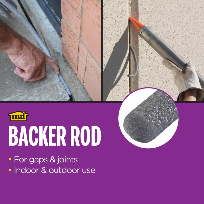 M-D Building Products - Versatile Gray Foam Backer Rod -