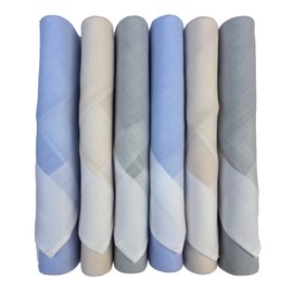 Caruso Italy Formell Italia 100% Pure Cotton Handkerchief for Men, X Large, Pure Light, PureIL-XL_6