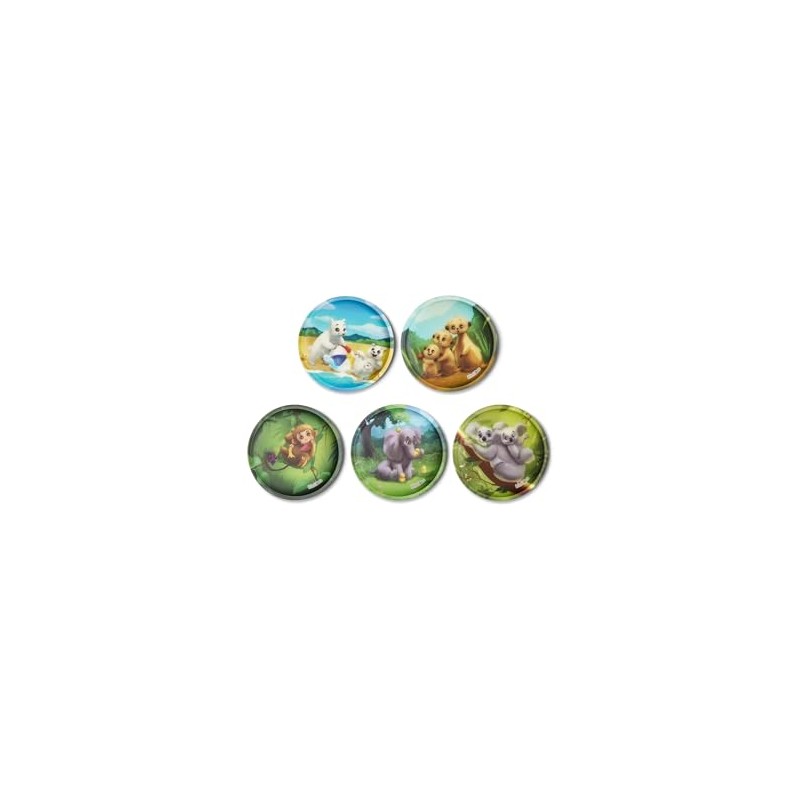 ergobag Klettie Set Motif World Theme World Velcro Surfaces Collecting