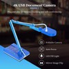 4K USB Document Camera, Quick Recognition Screen Document Webcam 15MP