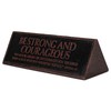 Lighthouse Christian Products Strong and Courageous Reminder Hammered Copper 6.5