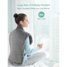 Heating Pad for Neck and Shoulders and Back, Large Heat Pad 25" x 32"