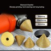 Diamond Beveling Chamfer Bit M10xD50mm Hole Enlarging Shaping Chamfering Bit