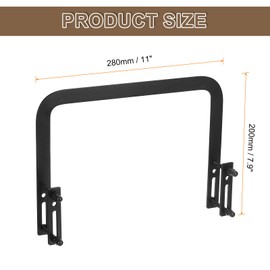sourcing map 1Pcs Mattress Slide Stopper for Adjustable Beds, Mattress Retainer Bar Mattress Holder Non Slip Mattress Stoppers to Prevent Sliding 11" L x 7.9" W x 0.12" t