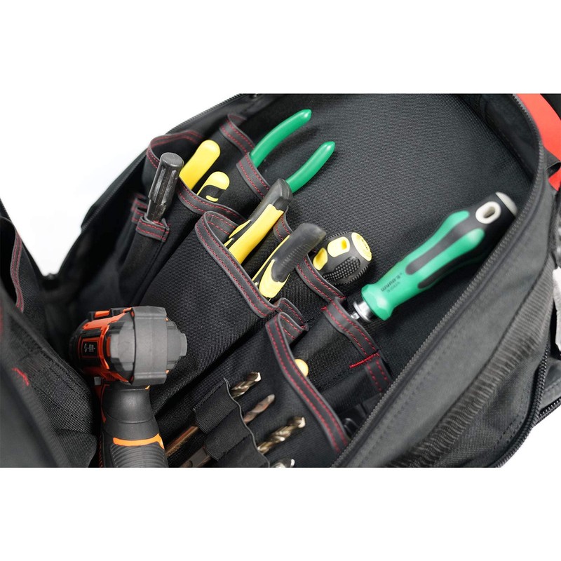 MELOTOUGH Wheeled Rolling Tool Backpack Heavy Duty Tradesman Pro Tool