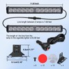Nilight 24LED Emergency Strobe Traffic Advisor Light Bar 2 in