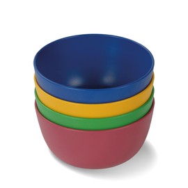 AWAVE The School of Magic Animals 4-Piece Children's Bowl Set 11.5 cm Children's Crockery Made of rPET without Melamine, Rabbat Henrietta Juri Caspar, Reusable, Dishwasher Safe