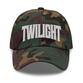 Merch Town Twilight Pennsylvania PA Embroidered Dad Hat Green Camo