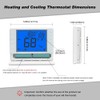 Super Programmable Thermostat for Home，2 Heat/1 Cool Heat Pump Or